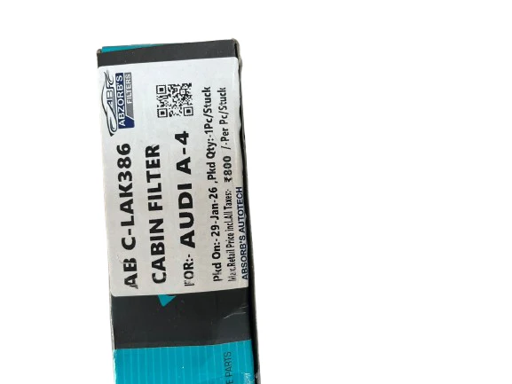 Audi A4 Cabin Air Filter Abzorb - Image 3