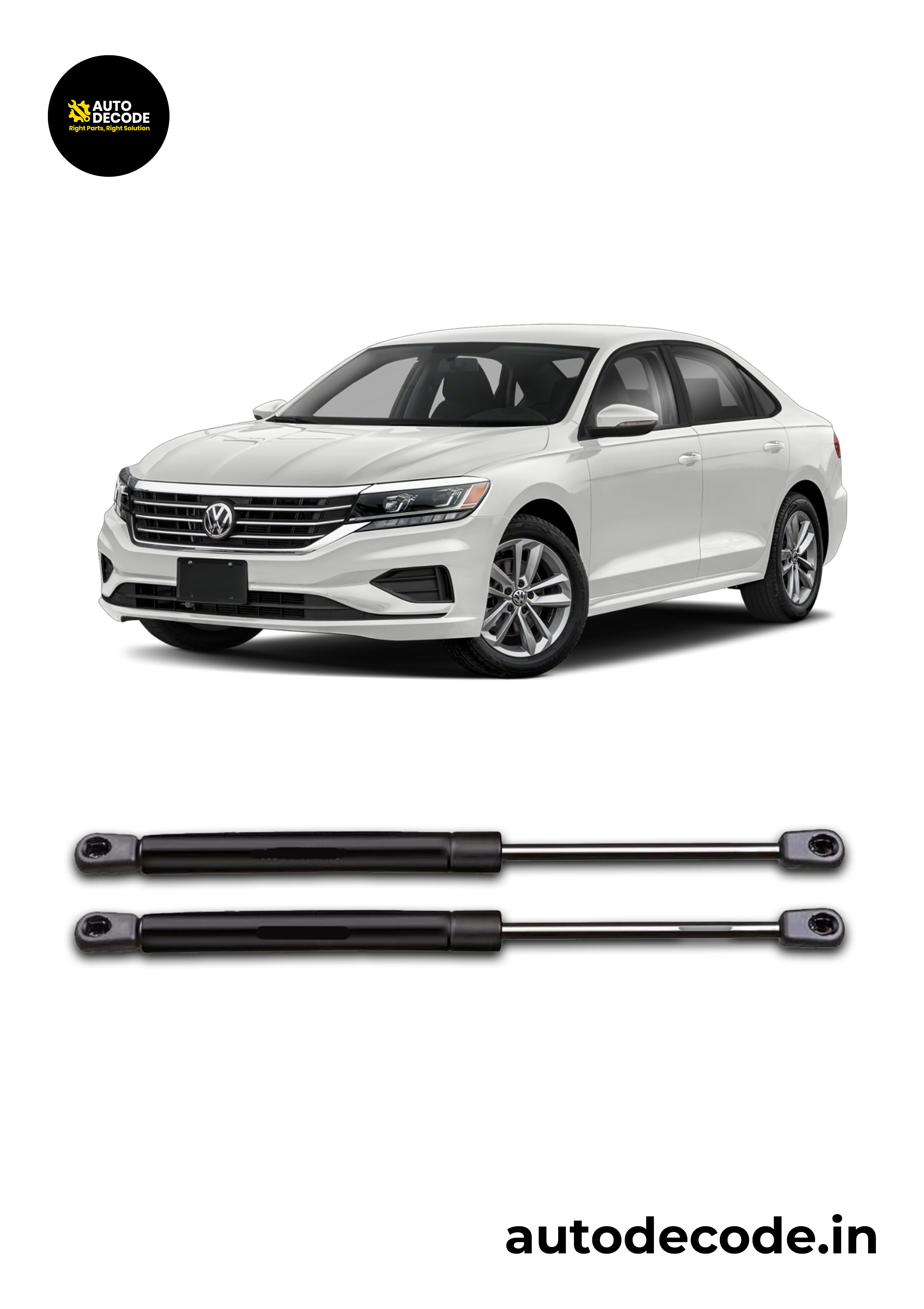 Bonnet Gas Struts for Volkswagen Passat | Hood Lift Support | Set of 1 - Image 2