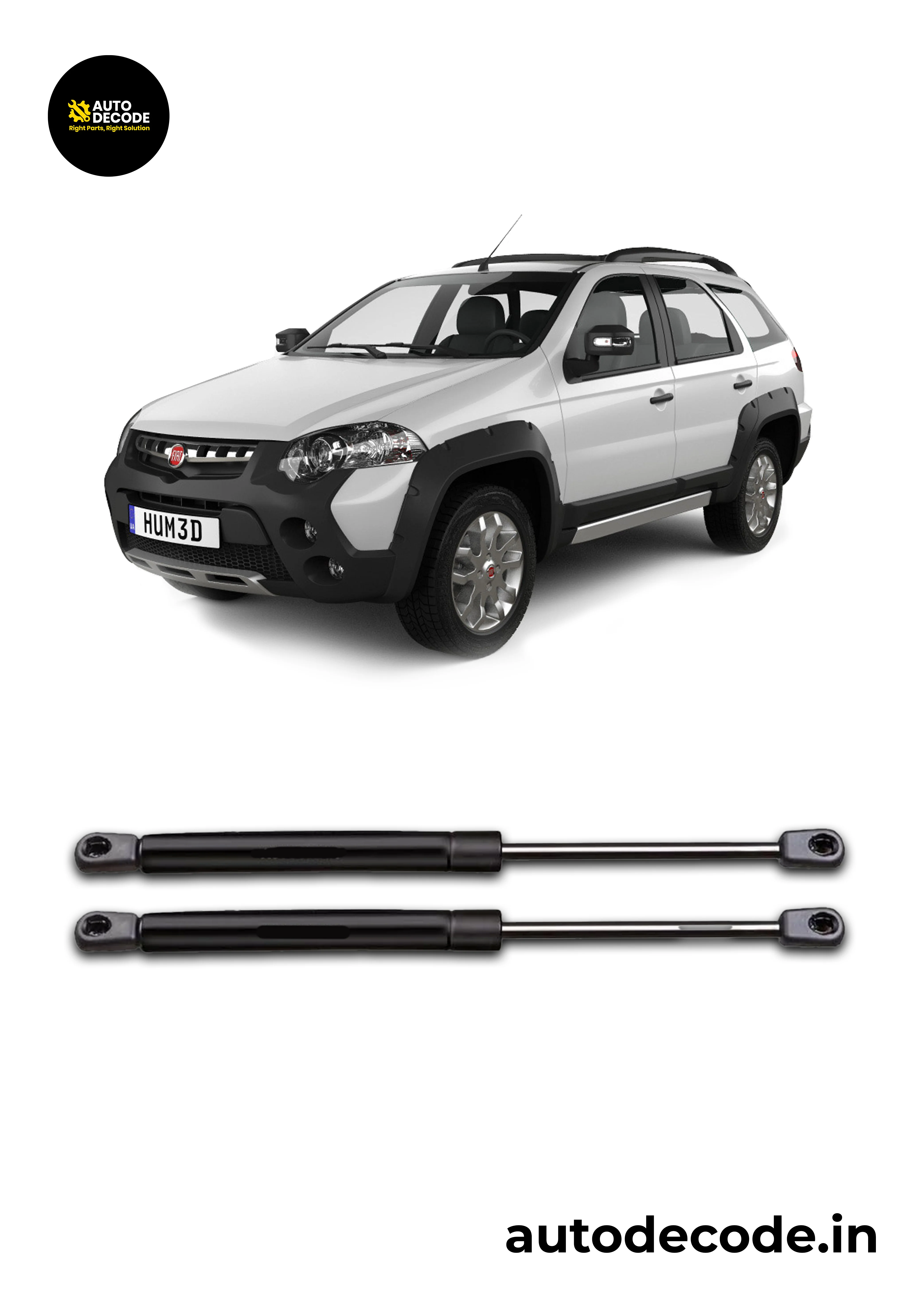 Boot Gas Struts for Fiat Palio Adventure | Dicky Lift Support | Set of 2 - Image 2