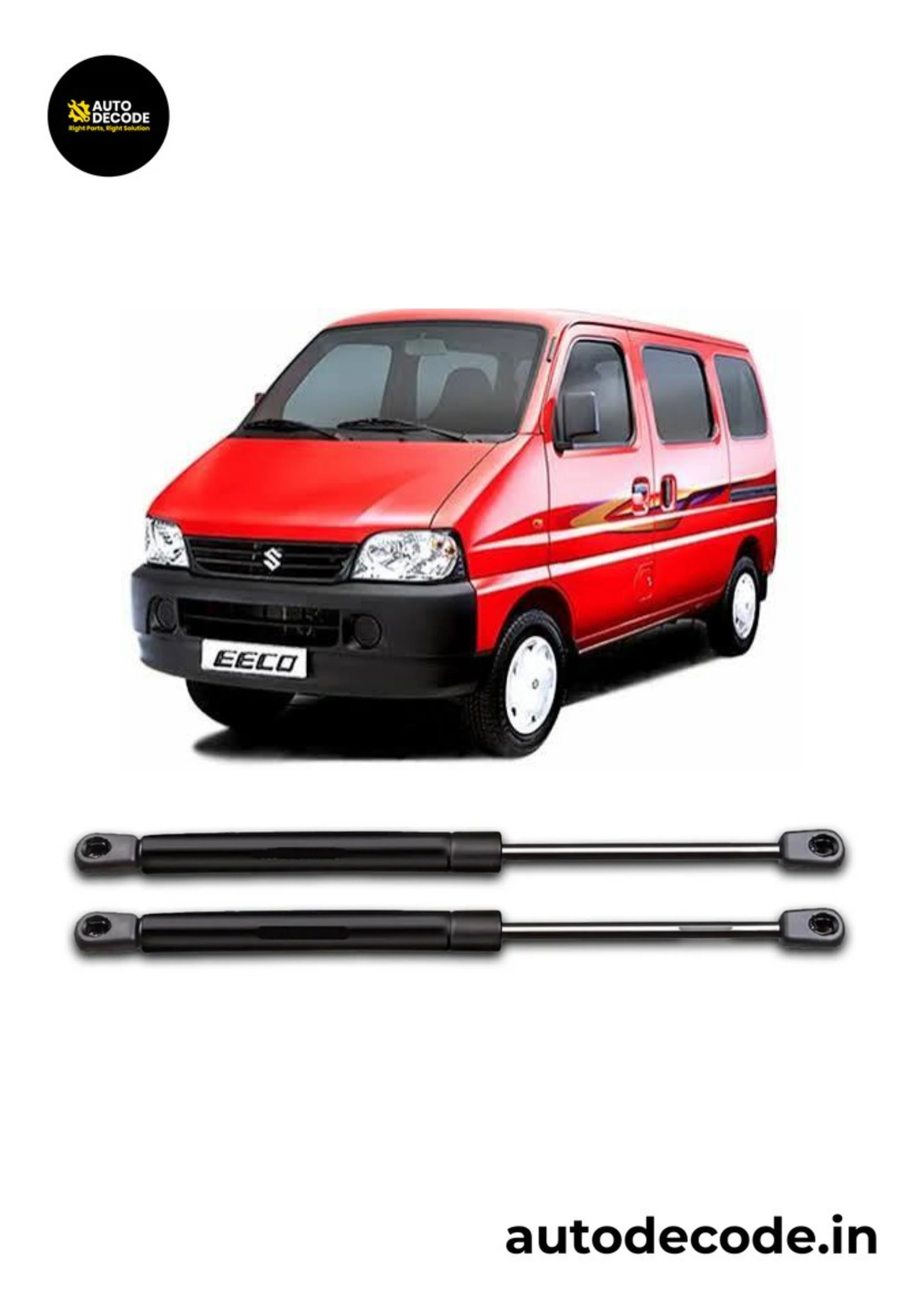 Boot Gas Struts for Maruti Suzuki Van | Dicky Lift Support | Set of 2 - Image 2