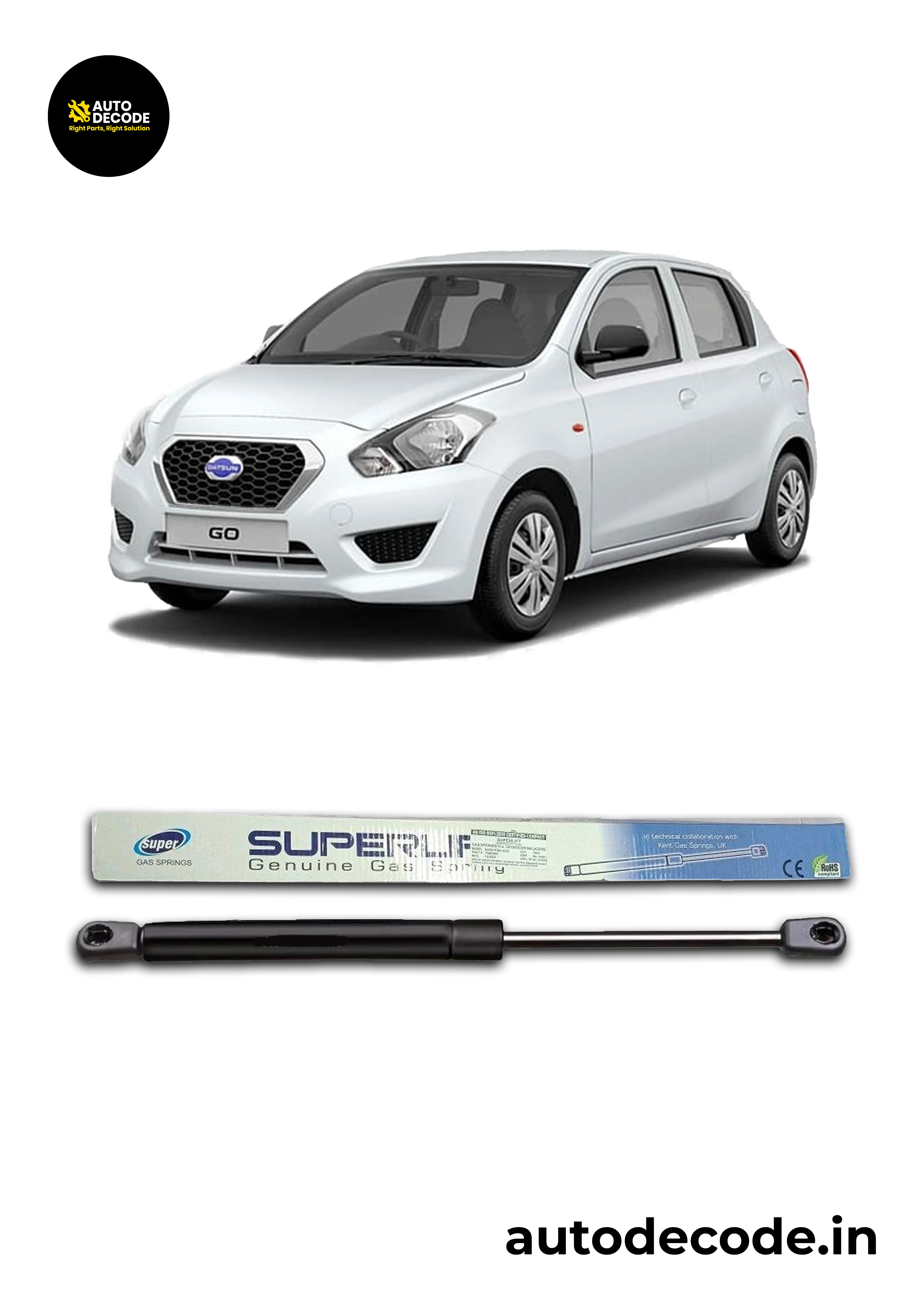 Boot Gas Struts for Datsun GO | Dicky Lift Support | Set of 2