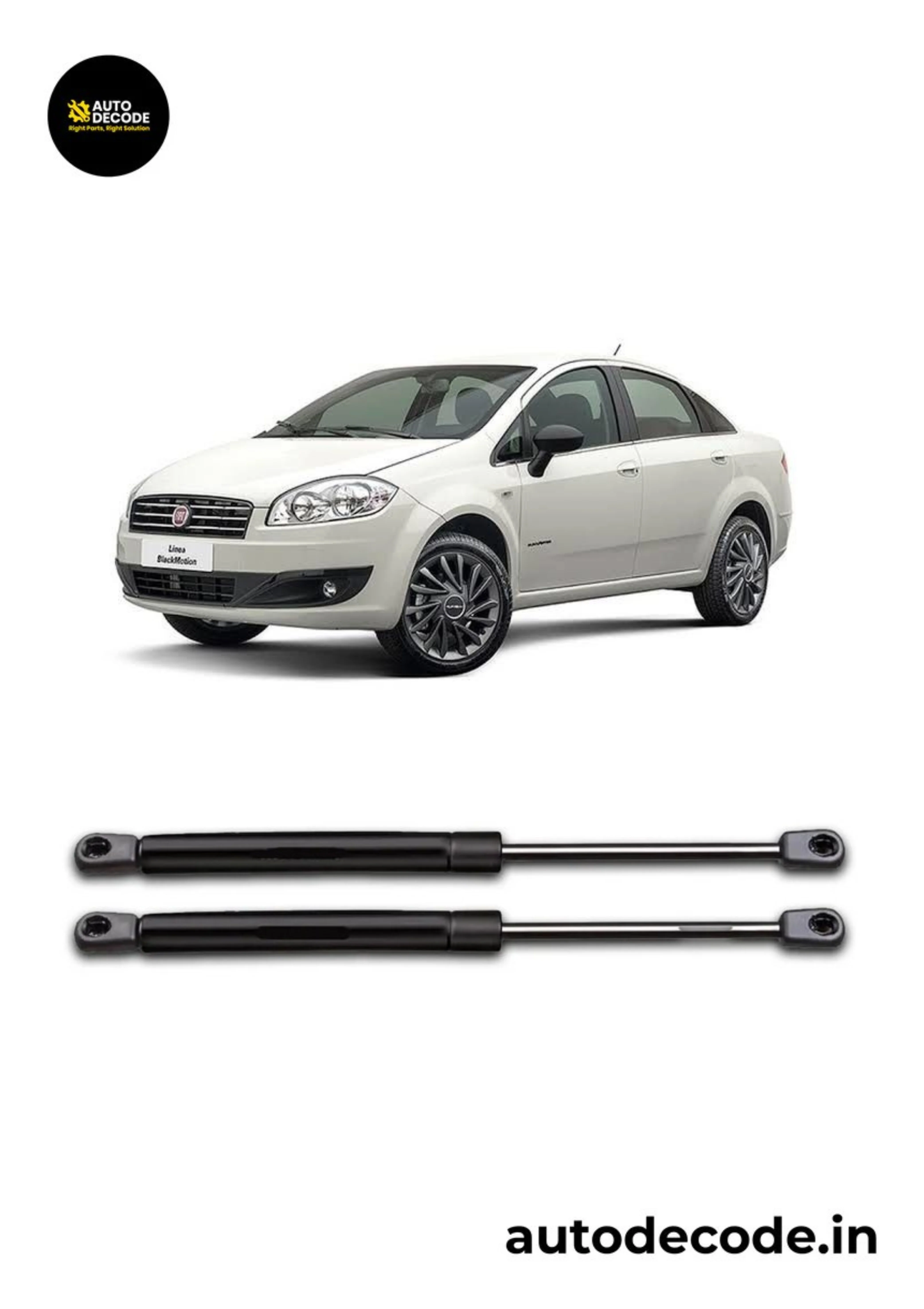 Boot Gas Struts for Fiat Linea | Dicky Lift Support | Set of 2 - Image 2