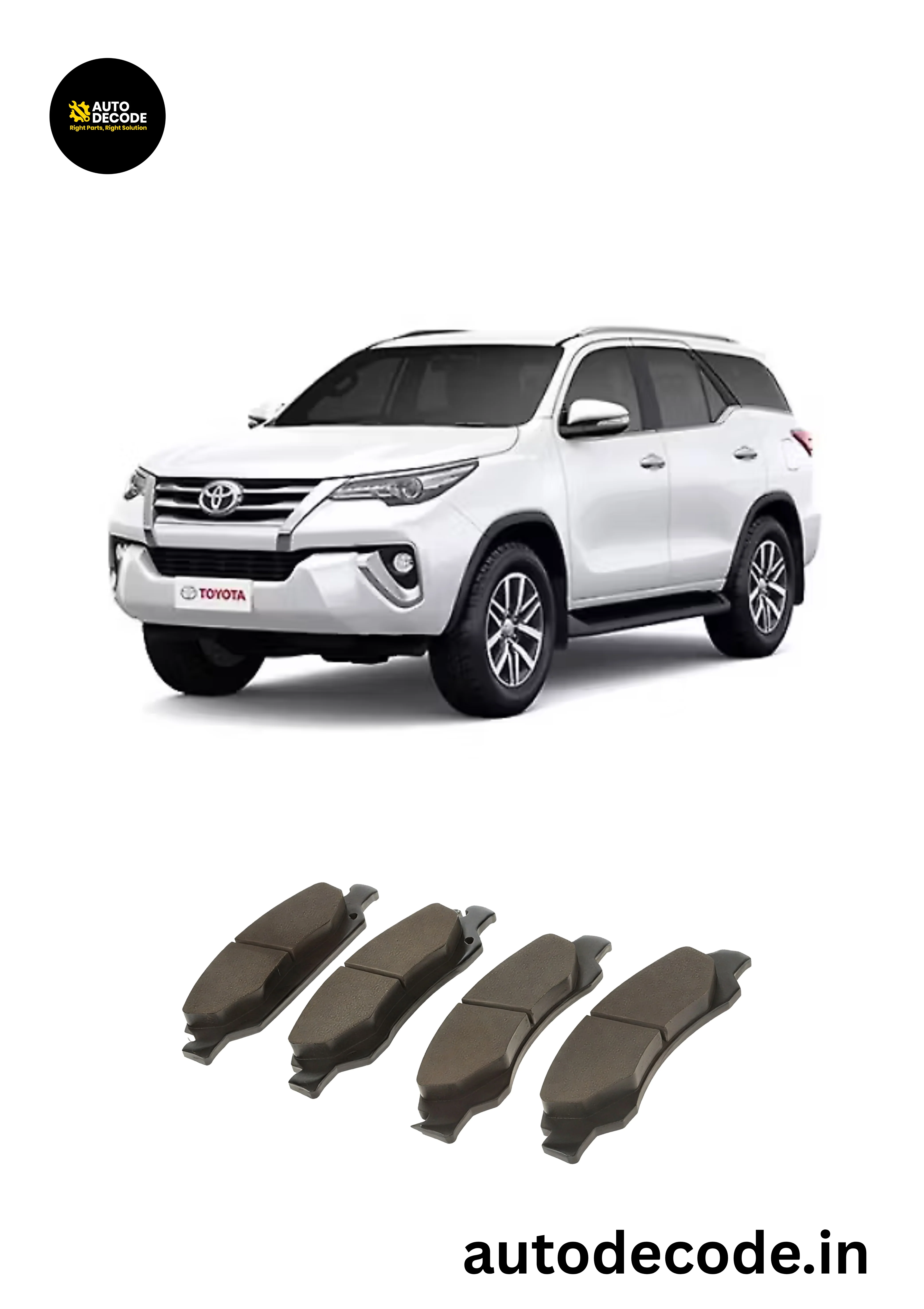 Rear Brake Pads For Fortuner (2016 Onwards) – TVS