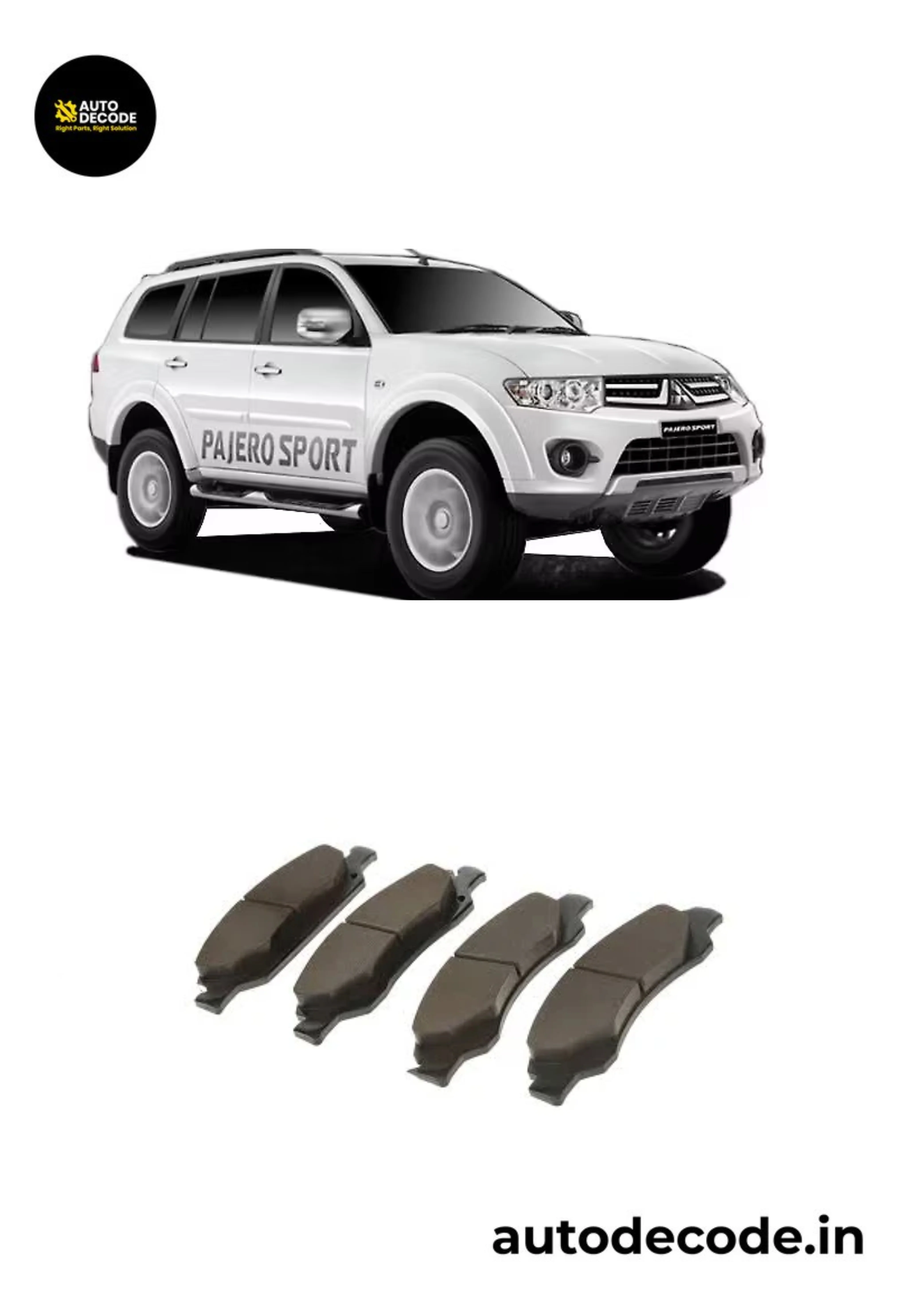 Front Brake Pads For Mitsubishi Pajero / Nissan Evalia – TVS