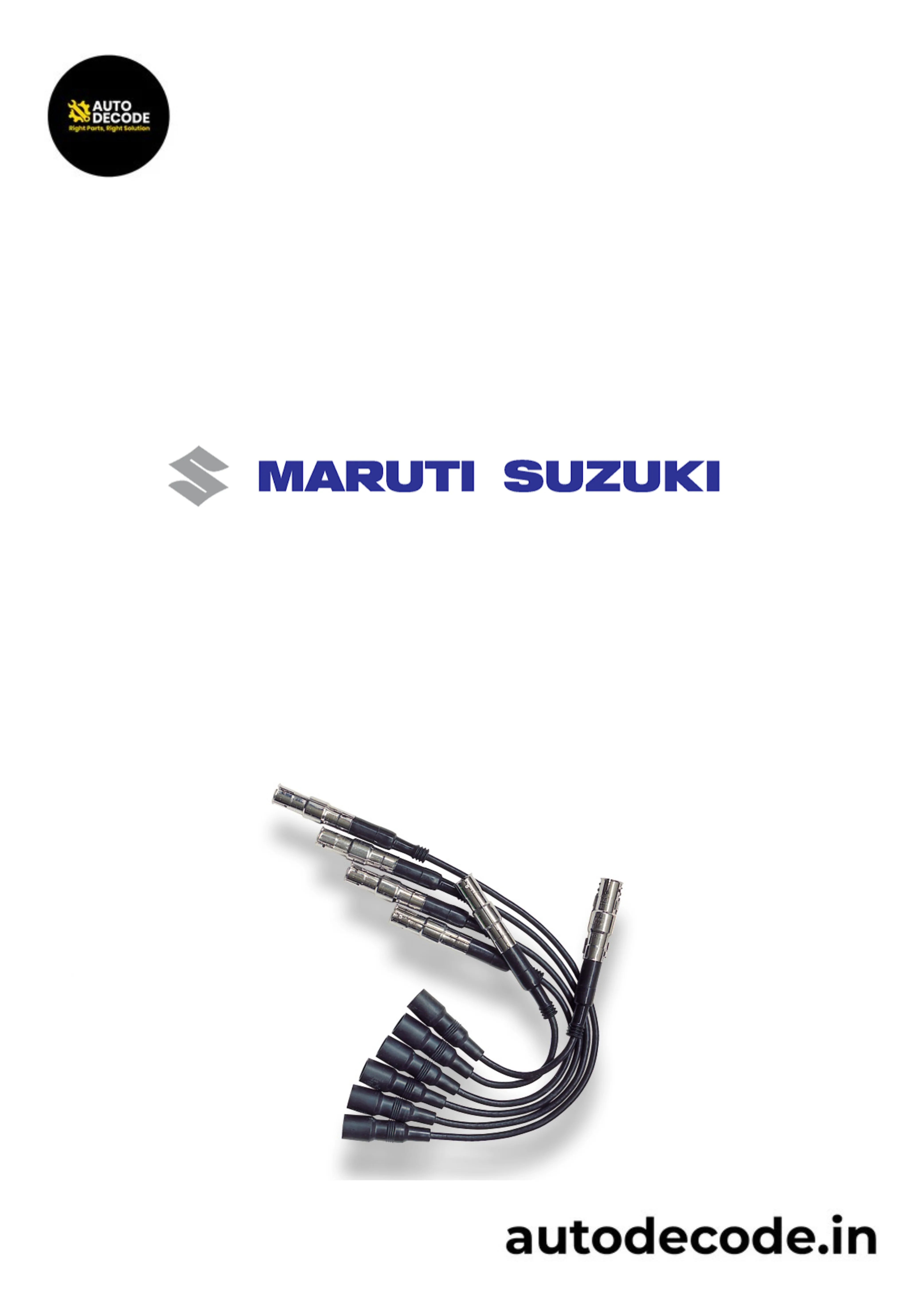 Ignition Cable Set for Maruti Wagon R, Alto 1.1 and Swift