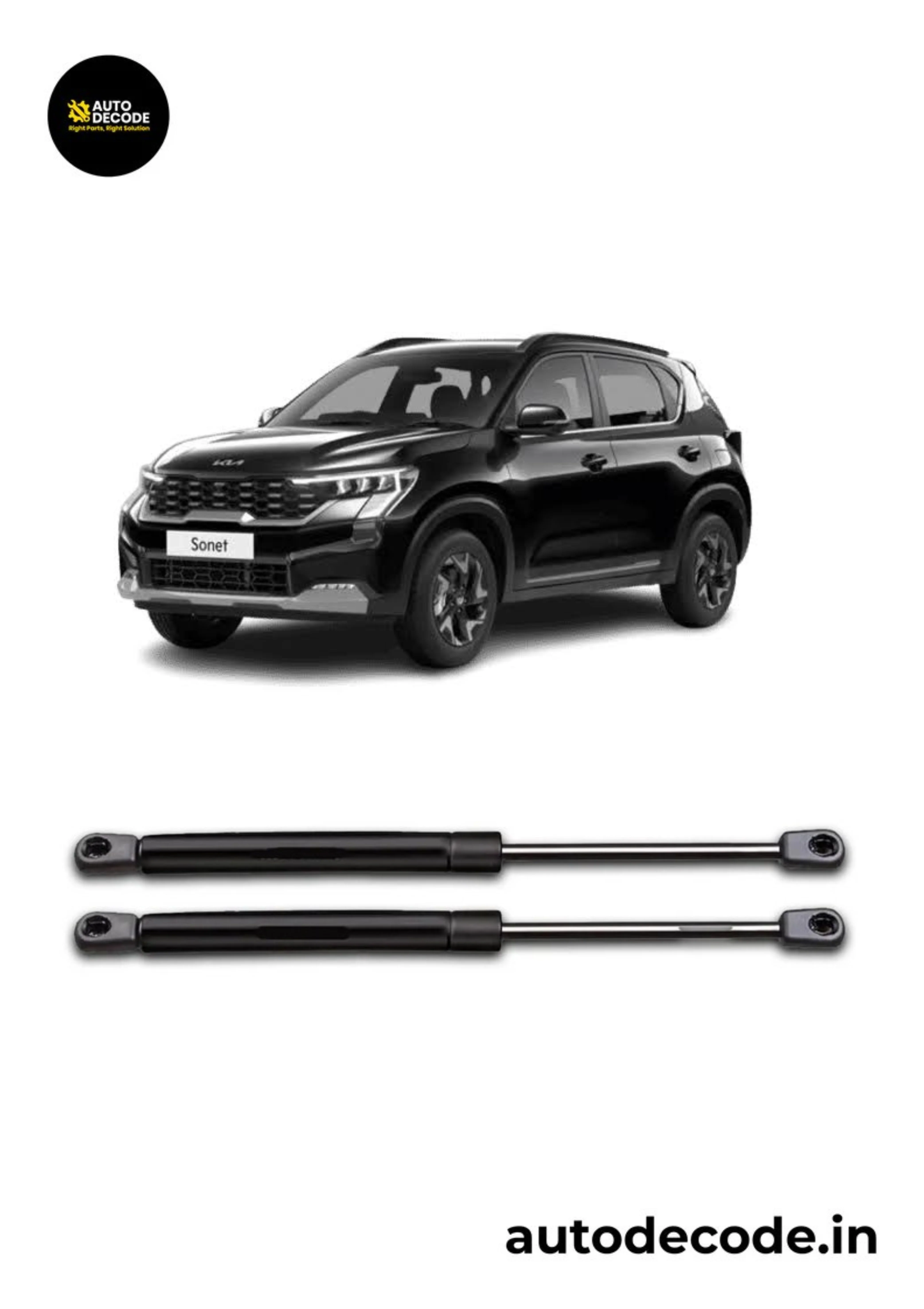 Boot Gas Struts for Kia Sonet | Dicky Lift Support | Set of 2 - Image 2