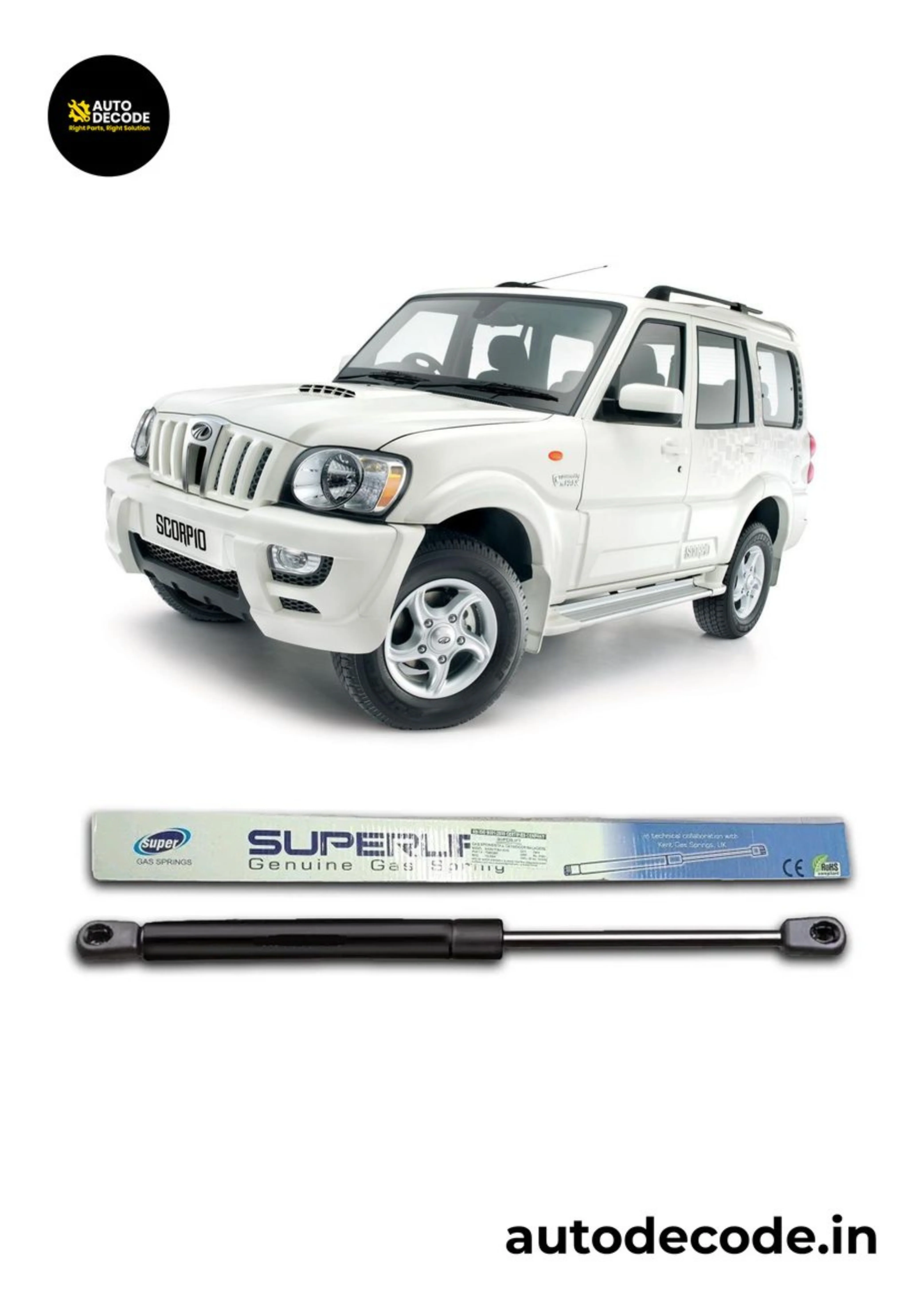 Boot Gas Struts for Mahindra Hawk | Dicky Lift Support | Set of 2