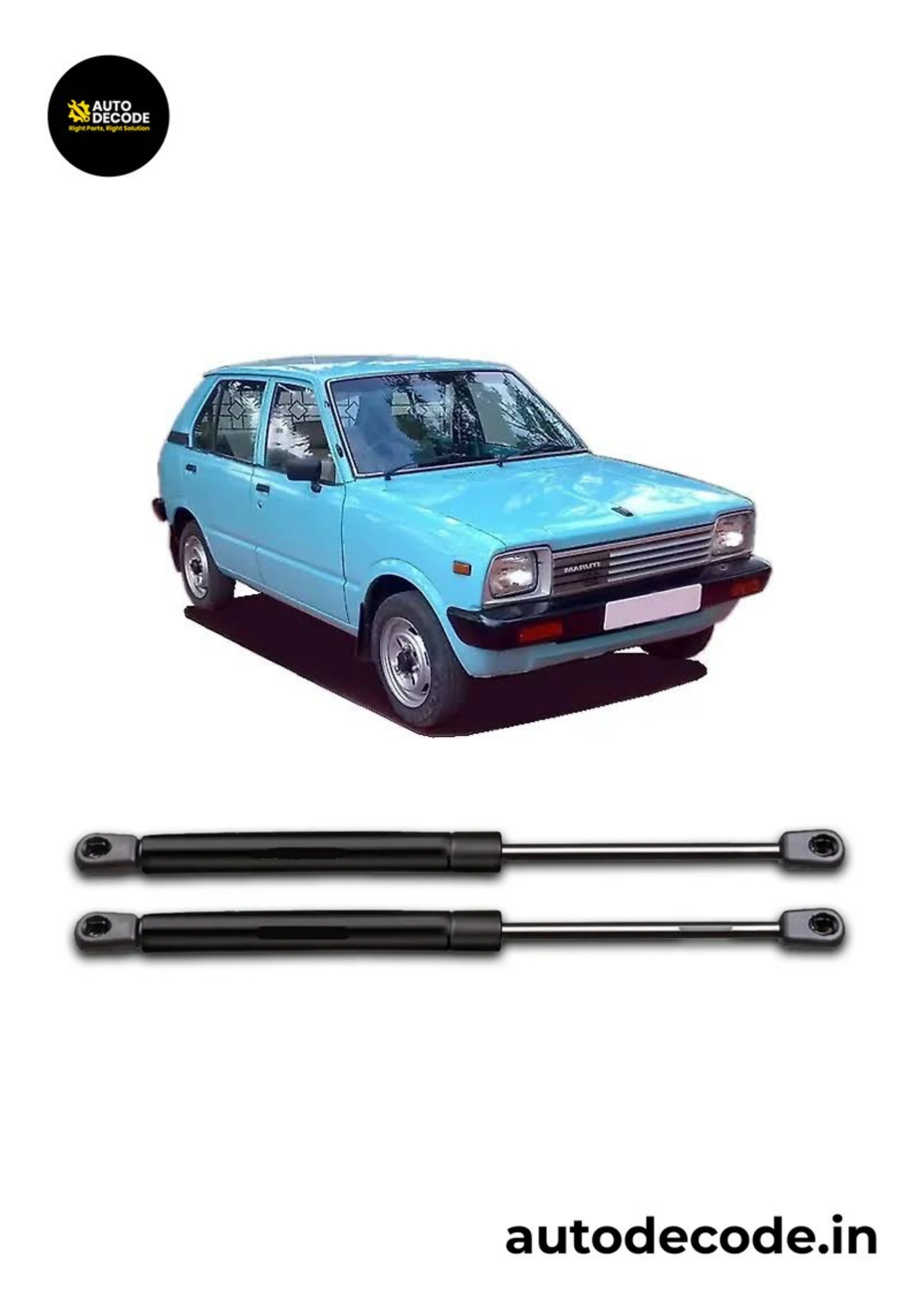 Boot Gas Struts for Maruti 800 1985 Model | Dicky Lift Support | Set of 2 - Image 2