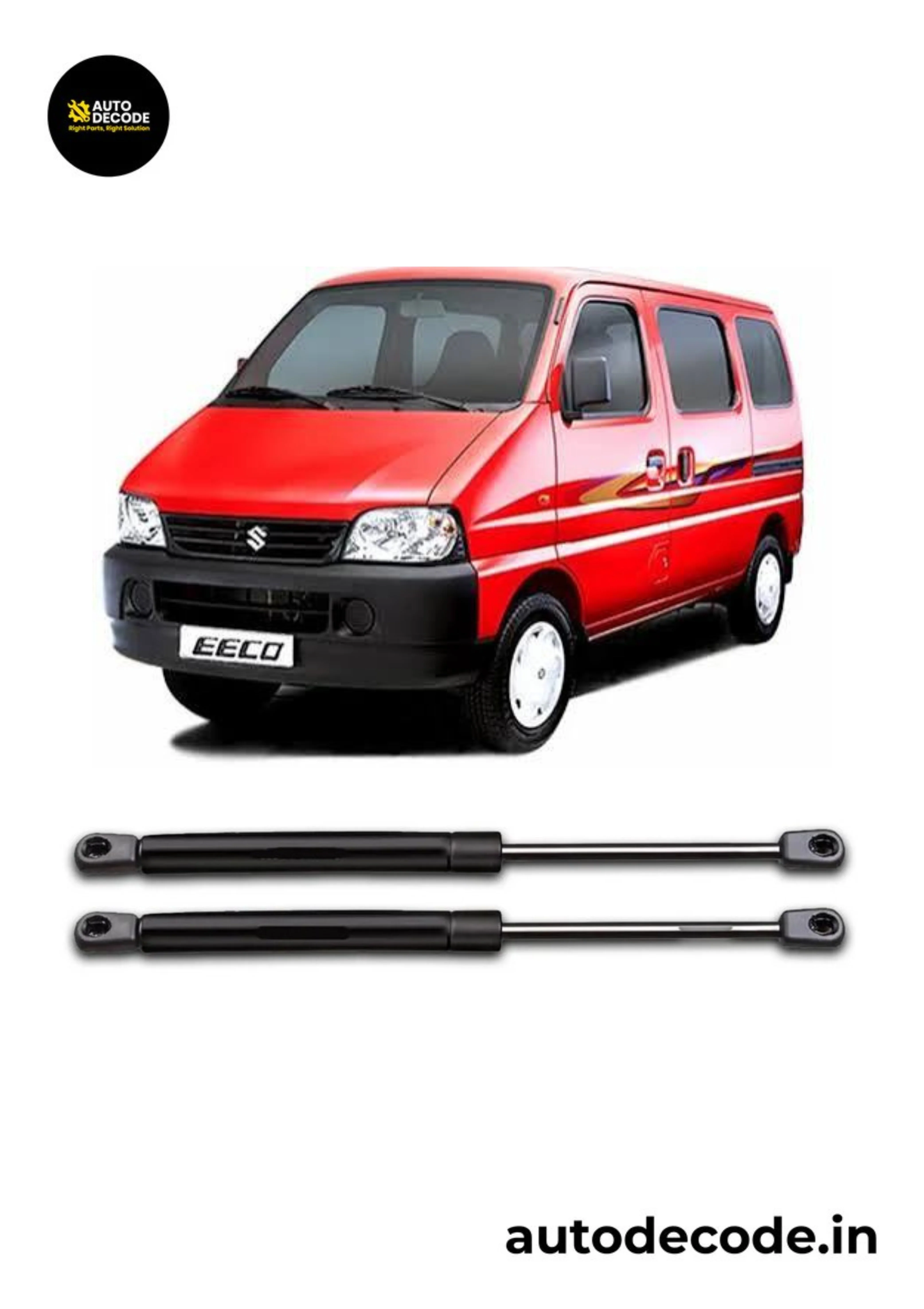 Boot Gas Struts for Maruti Suzuki Eeco | Dicky Lift Support | Set of 2 - Image 2