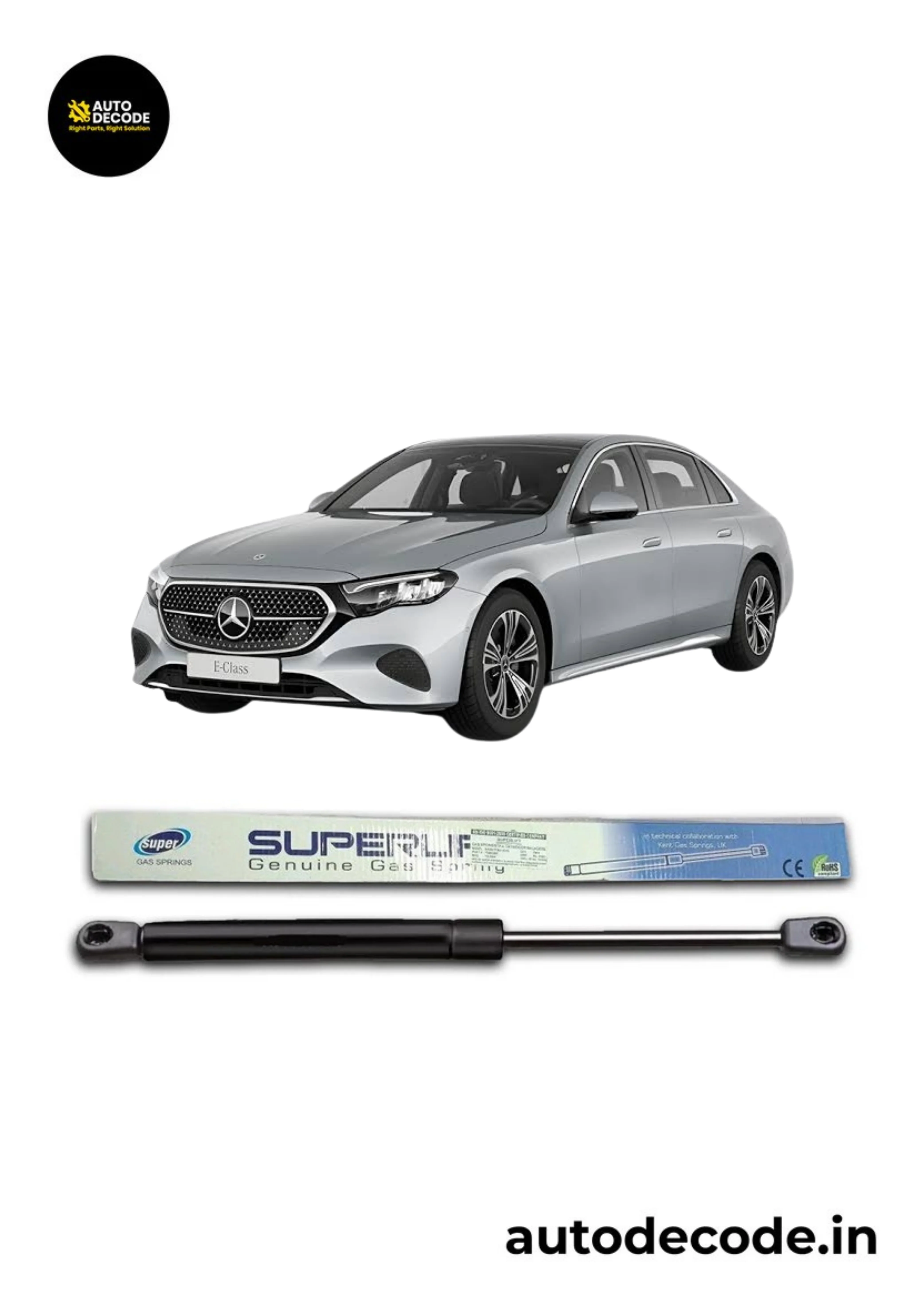 Left Boot Gas Struts for Mercedes Benz E-Class W205 | Dicky Lift Support | 1 Pc