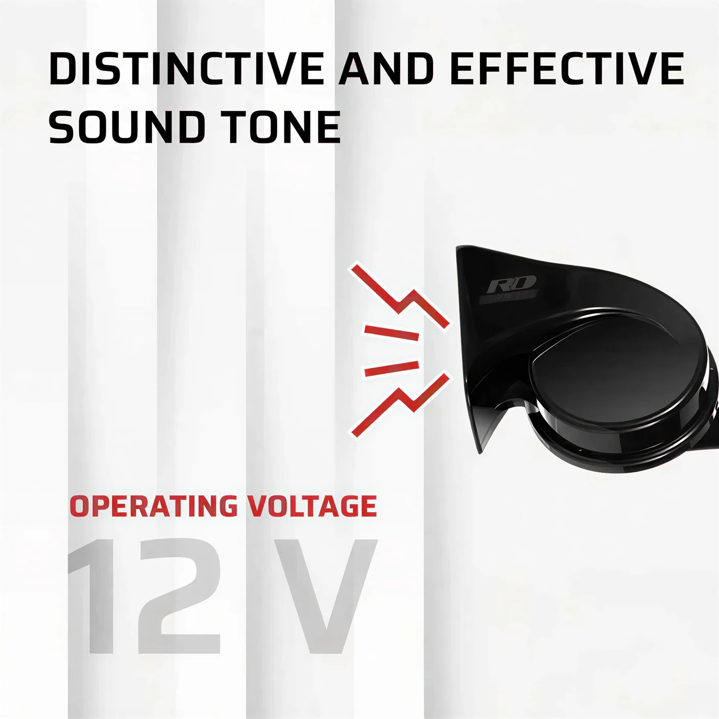 RD Car Horn Thunder 12V | Twin Tone Loud Car Horn Pair - Image 3