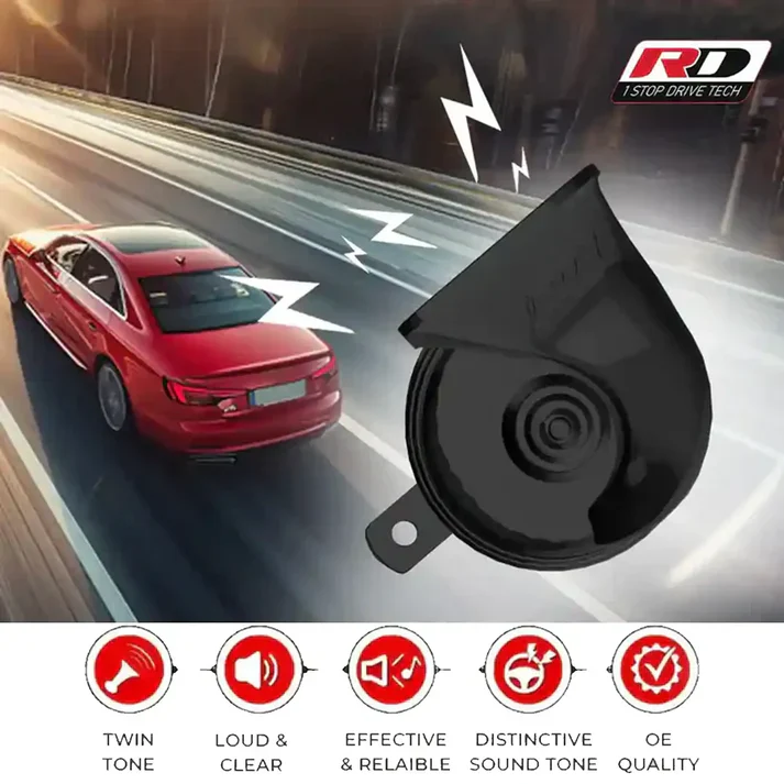 RD Car Horns RD CH01 | Twin Tone 12V Car Horn Pair - Image 2