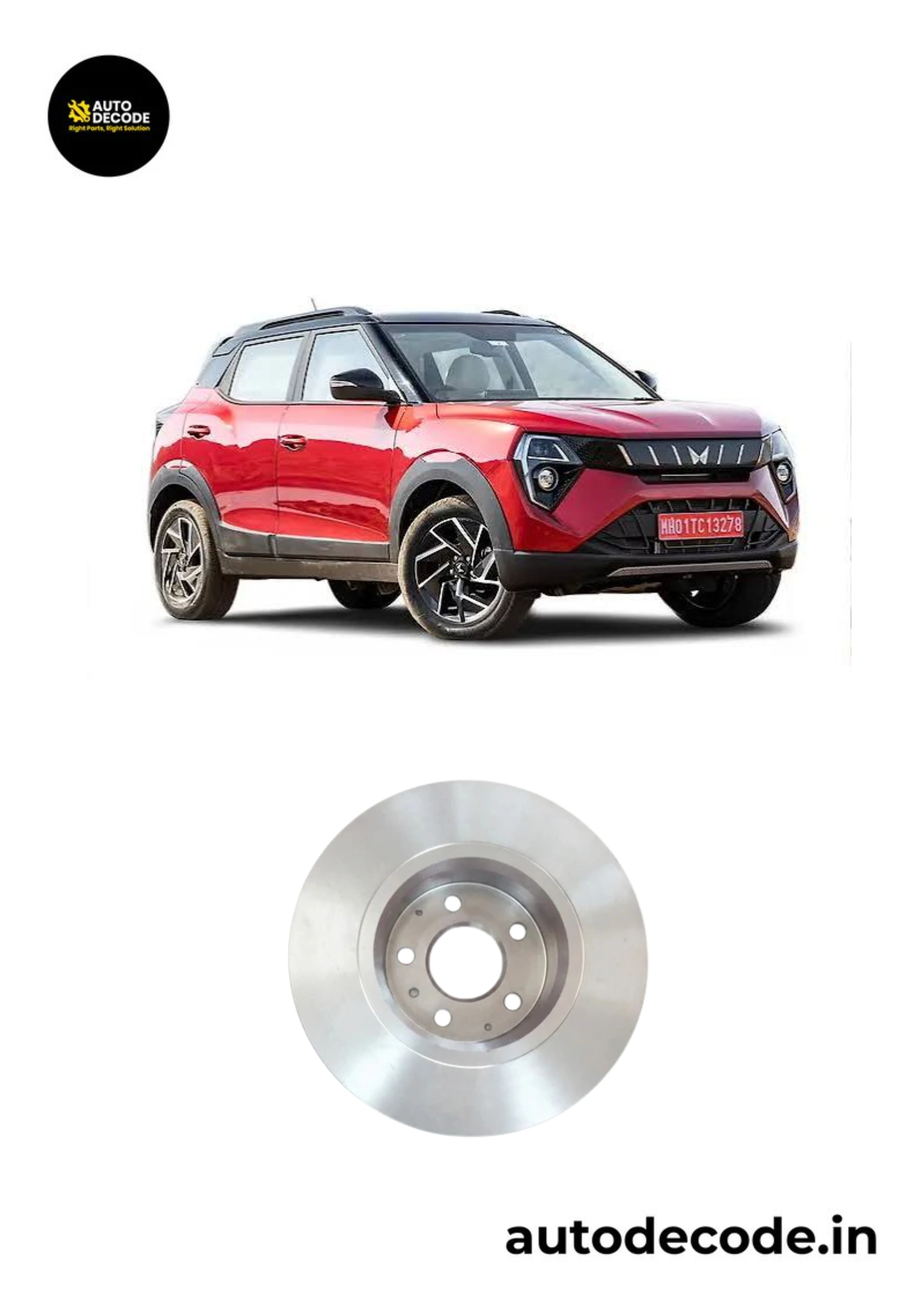 Rear Brake Disc For Mahindra XUV3XO / XUV300 / XUV400 EV – Genuine - Image 2