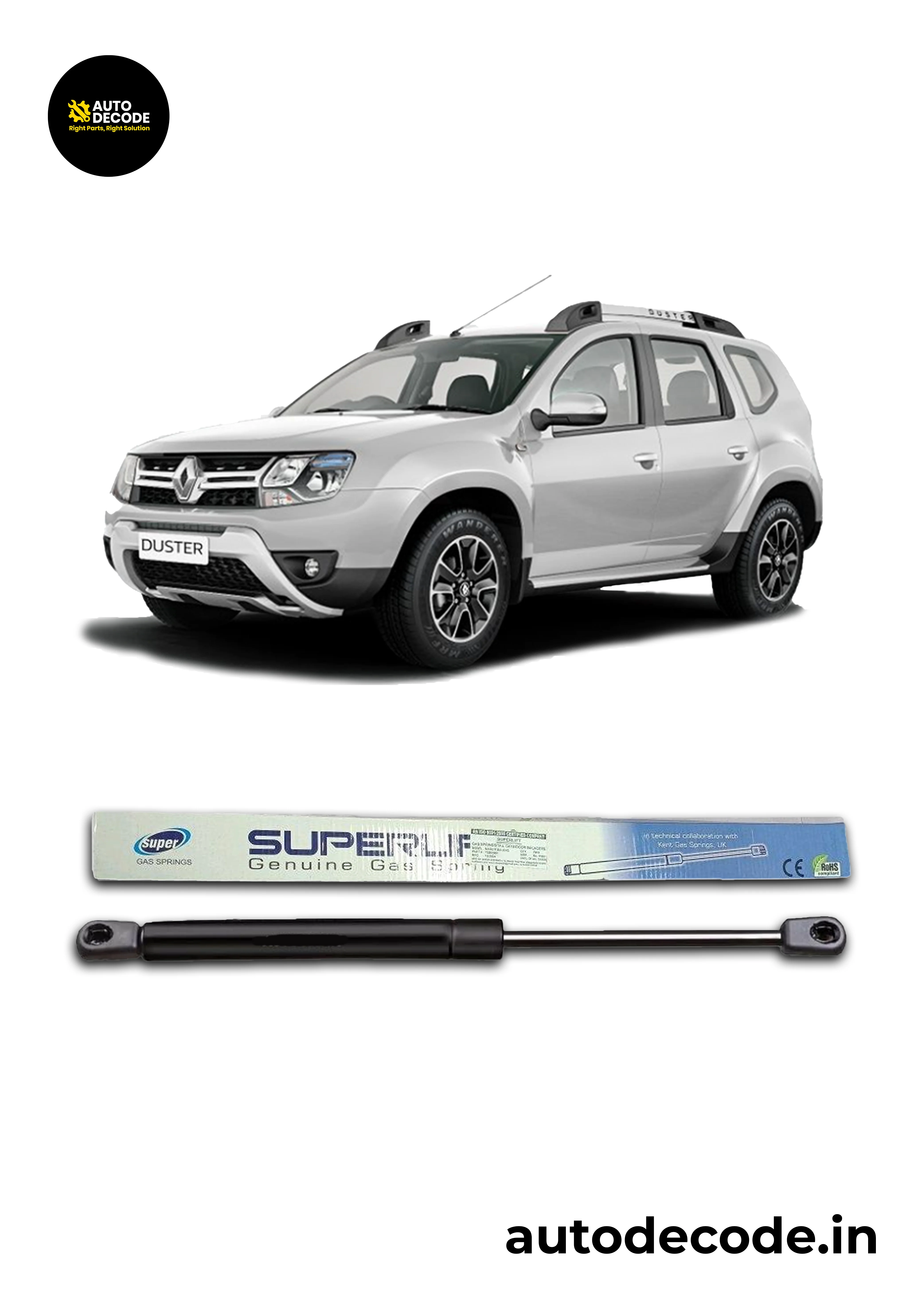 Boot Gas Struts for Renault Duster | Dicky Lift Support | Set of 2