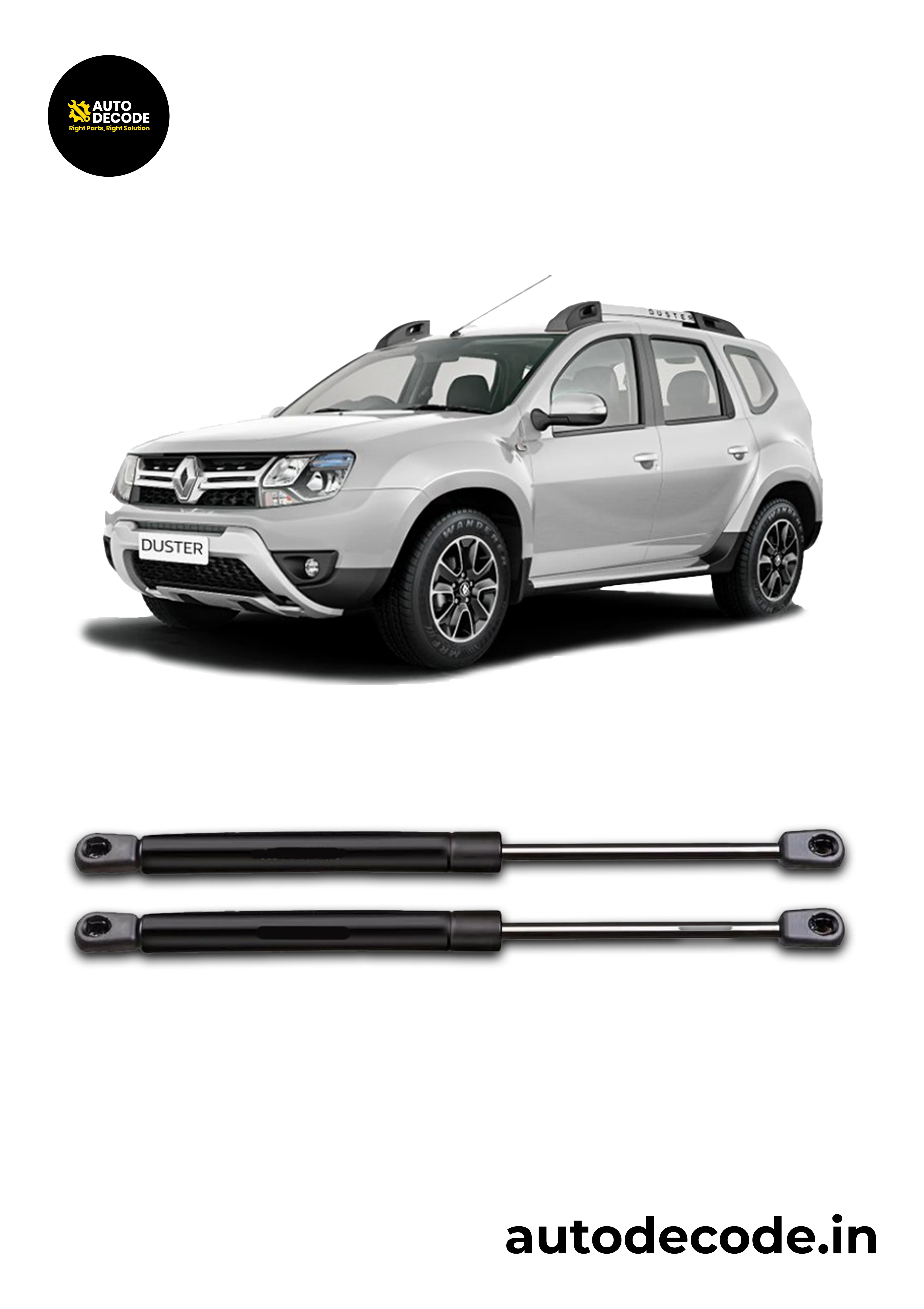 Boot Gas Struts for Renault Duster | Dicky Lift Support | Set of 2 - Image 2