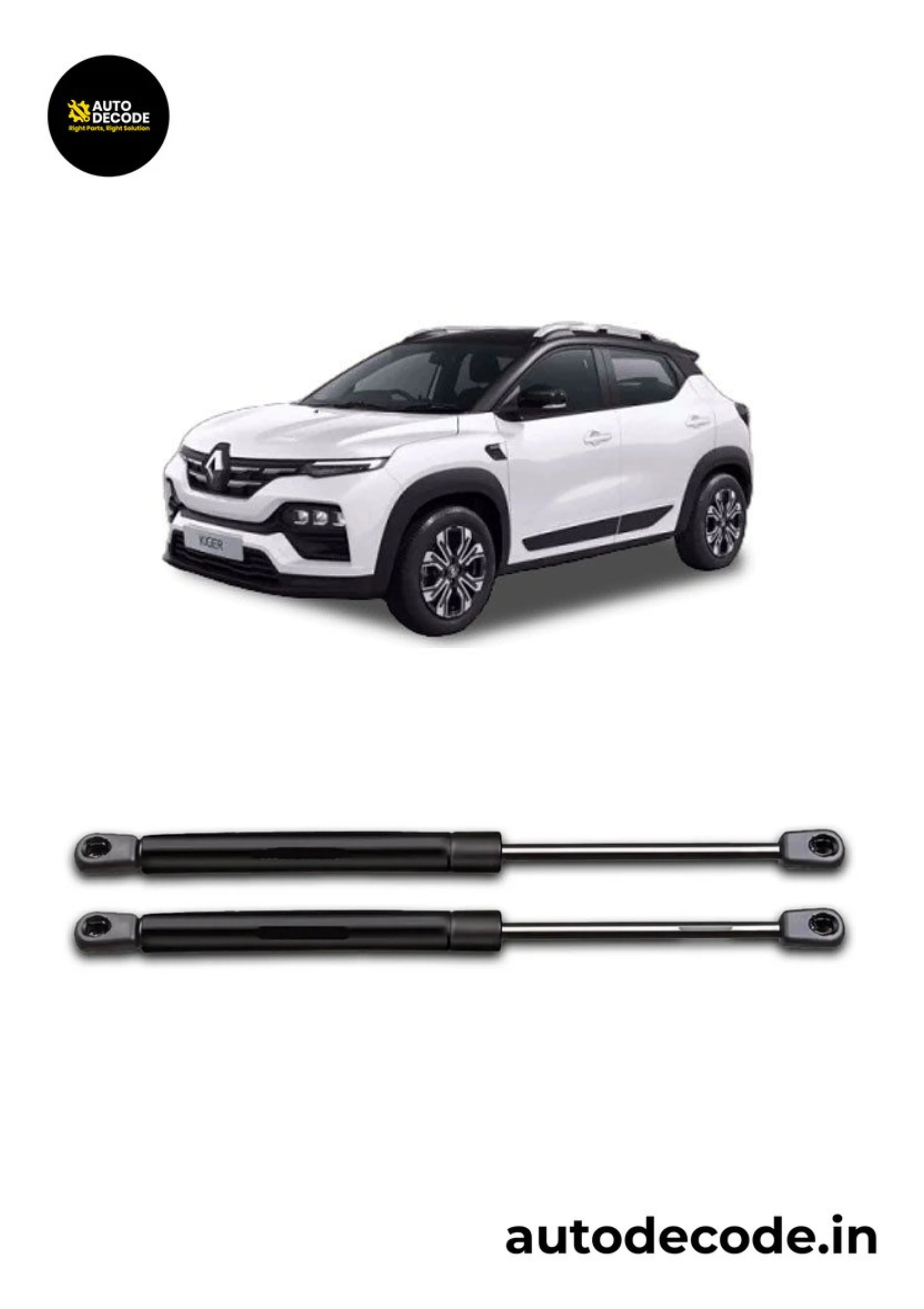 Boot Gas Struts for Renault Kiger | Dicky Lift Support | Set of 2 - Image 2
