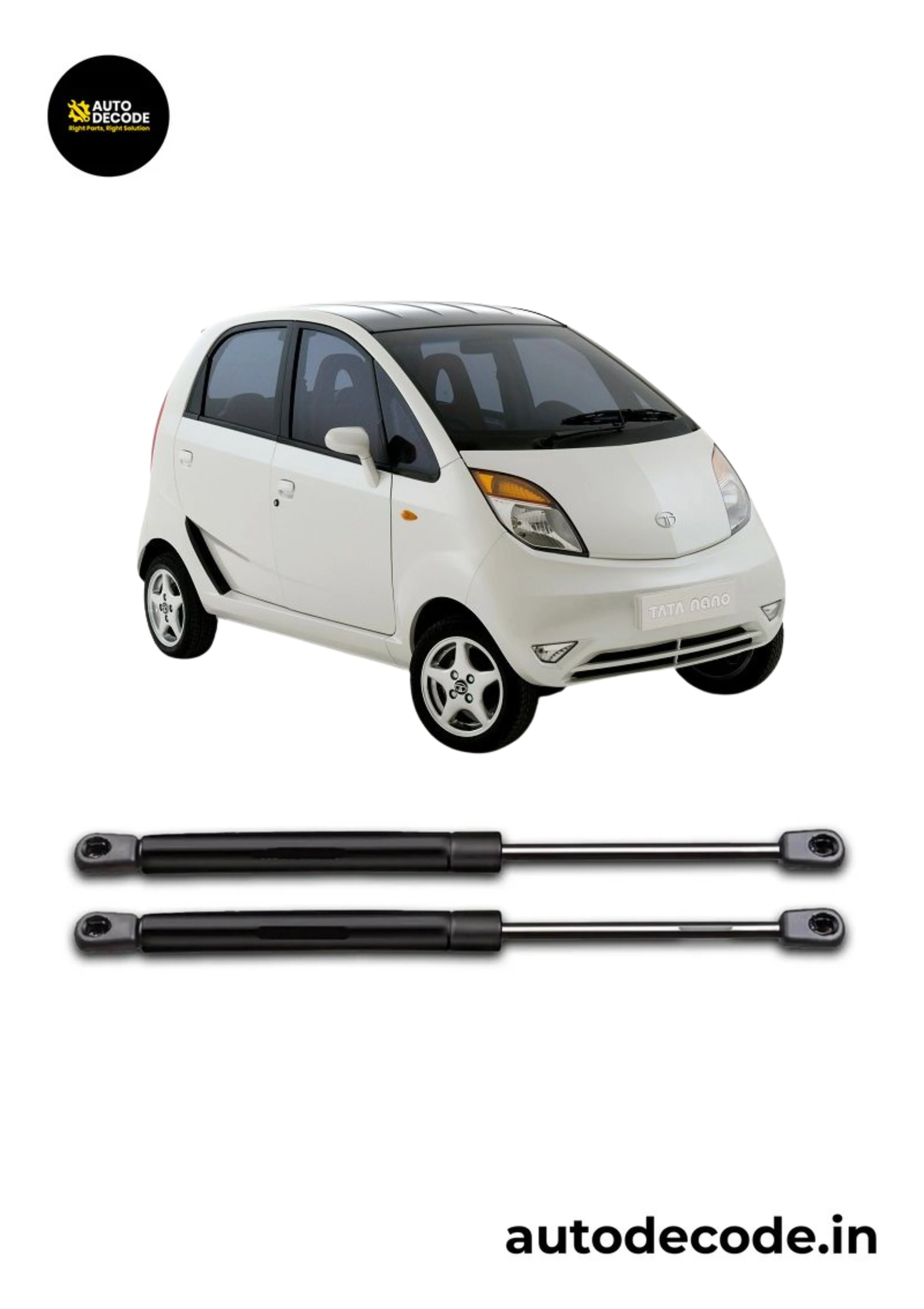 Boot Gas Struts for Tata Nano | Dicky Lift Support | Set of 2 - Image 2