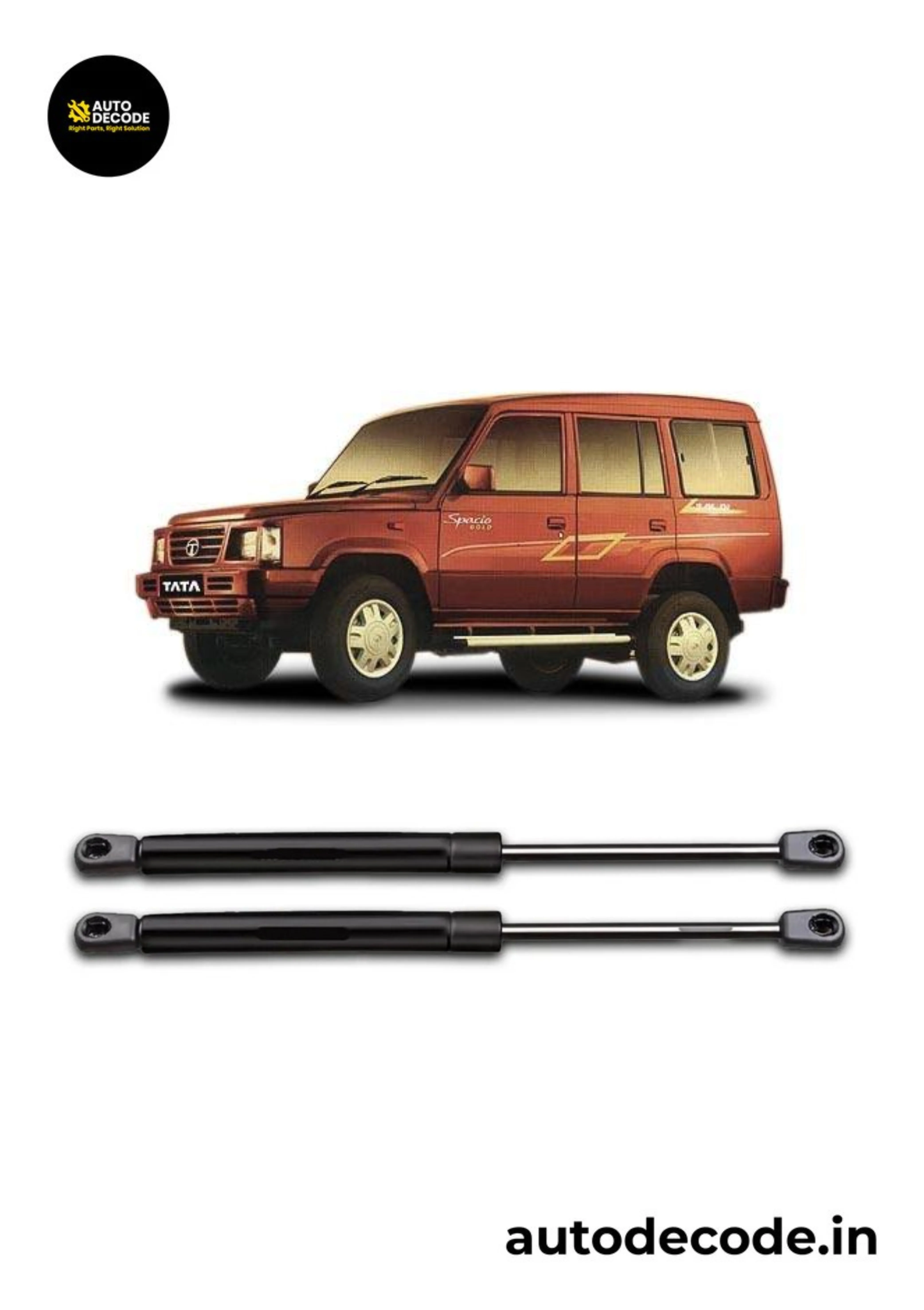 Boot Gas Struts for Tata Sumo Grande | Dicky Lift Support | Set of 2 - Image 2