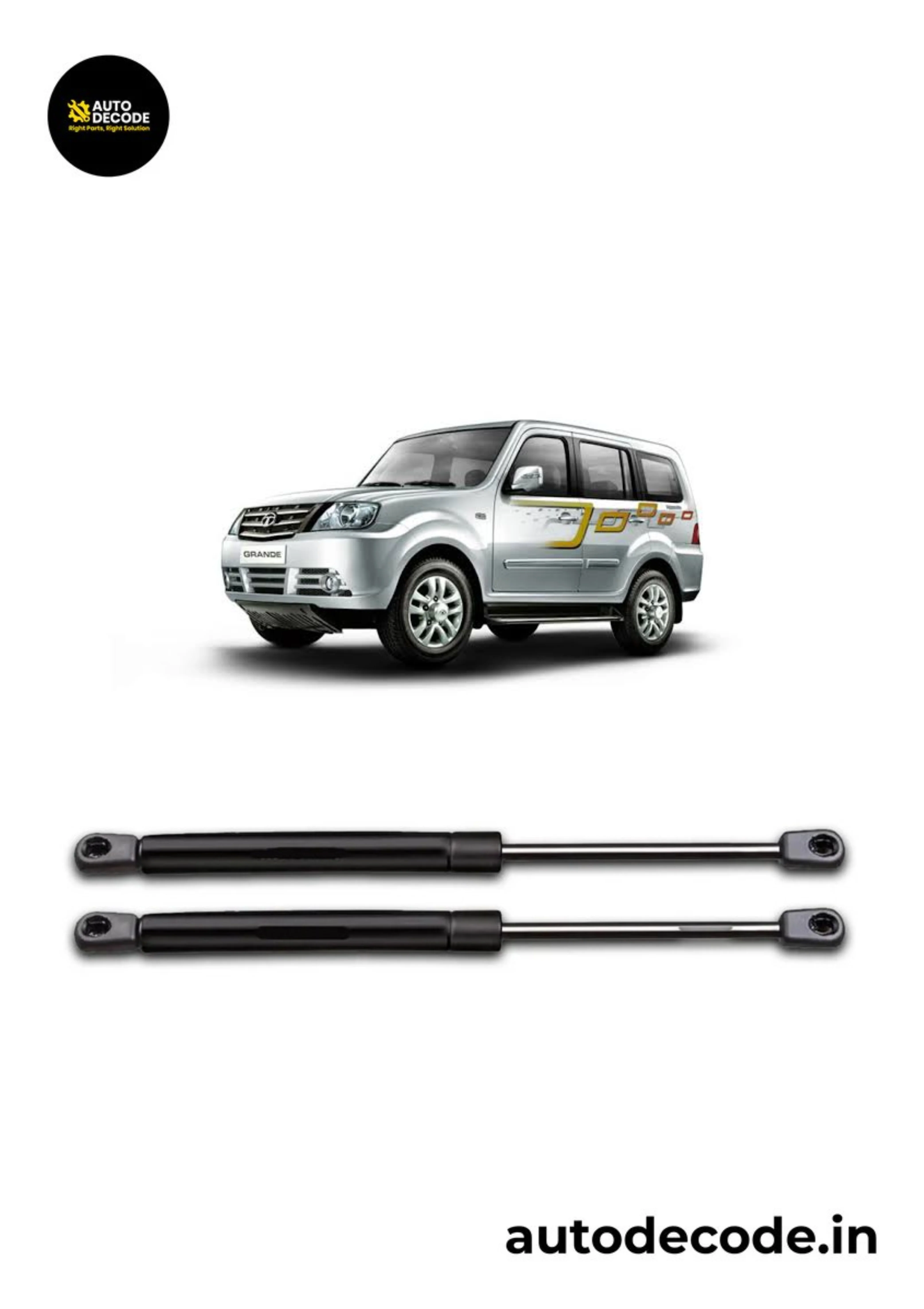 Boot Gas Struts for Tata Sumo Spacio | Dicky Lift Support | Set of 2 - Image 2