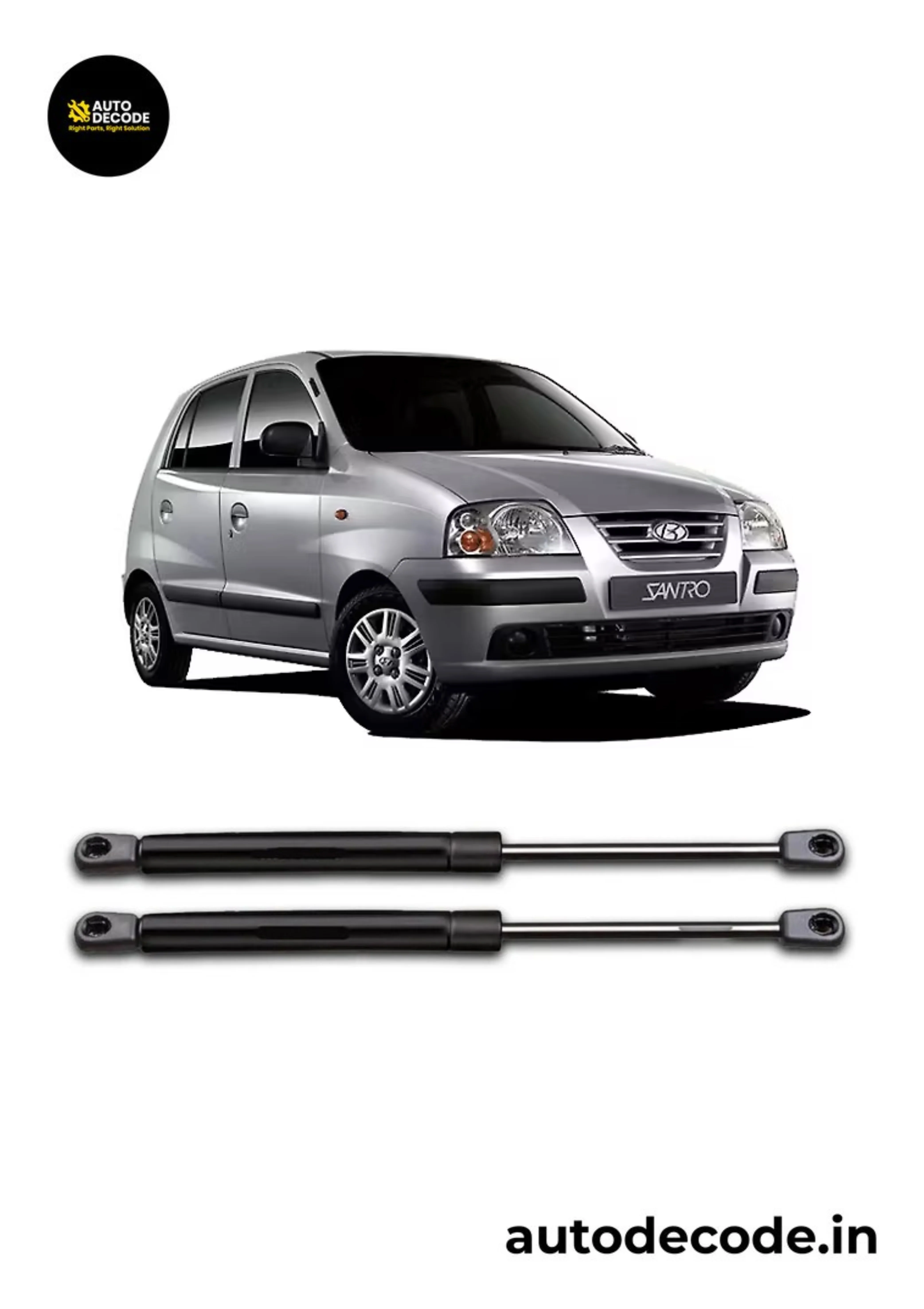 Boot Gas Struts for Hyundai Santro Xing | Dicky Lift Support | Set of 2 - Image 2