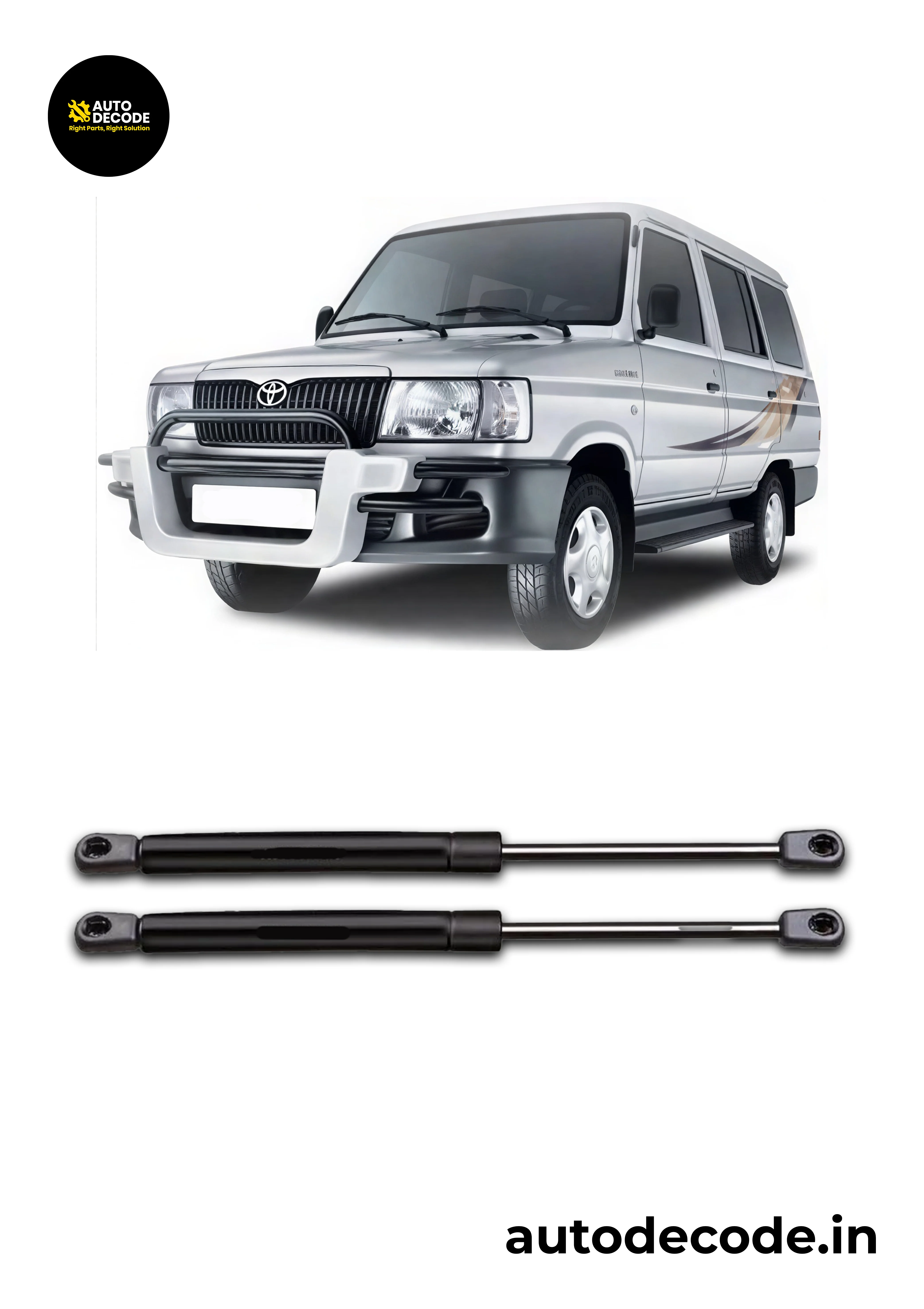 Boot Gas Struts for Toyota Qualis | Dicky Lift Support | Set of 2 - Image 2